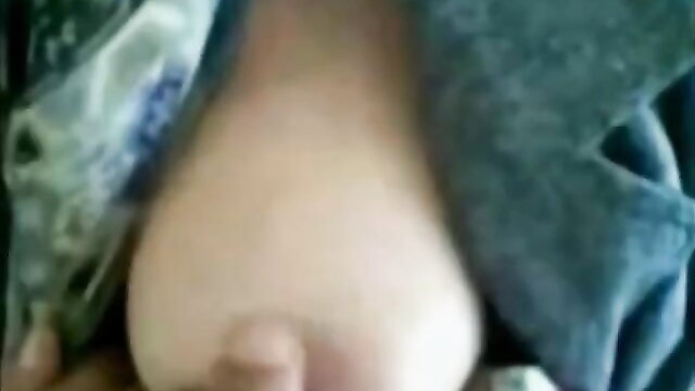 Turkish Arabic hijab woman exposing huge pale tits in lowcut top