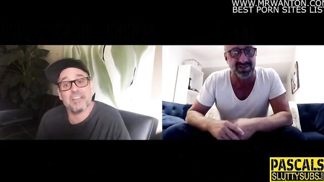 Bald dom chats with bound sub in Pascal Whites BDSM preview