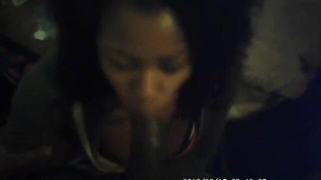 Black amateur Philly hoe sucking stranger's cock POV