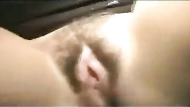 Hairy pussy closeup of young Brazilian girl no panties