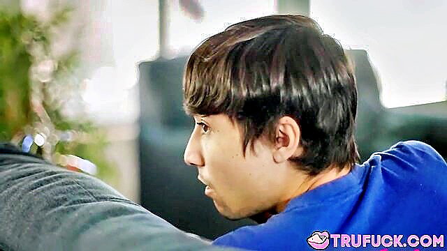 Bailey Brooke profile view at family BBQ swap, hot blonde tease