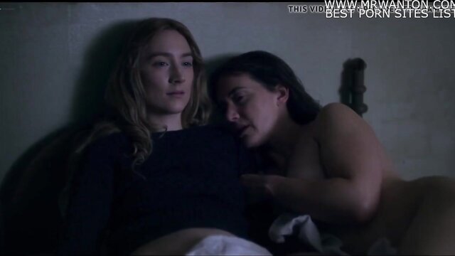 Saoirse Ronan and Kate Winslet nude lesbian embrace