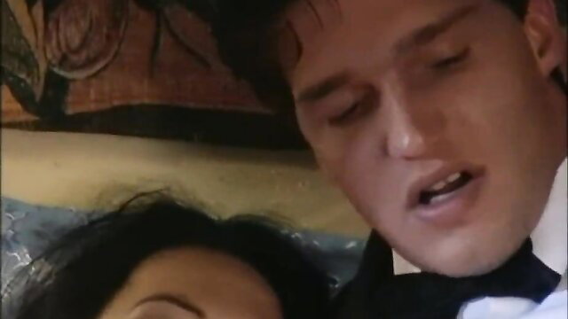 Elodie Cherie in steamy closeup with handsome man in Delirious Obsession