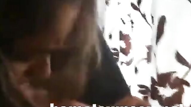 Blurry wife drilled hard in living room closeup