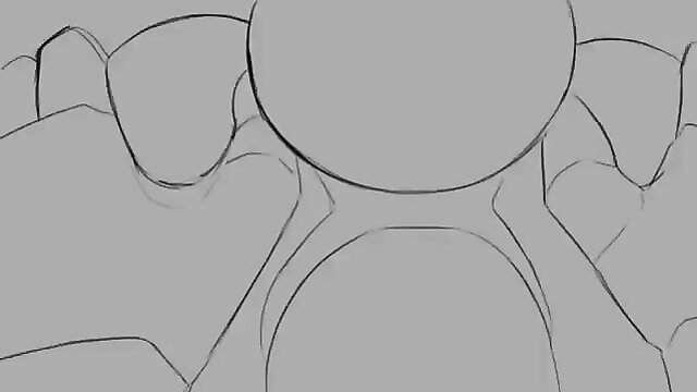 Ranamon punished by two massive cocks in hentai threesome