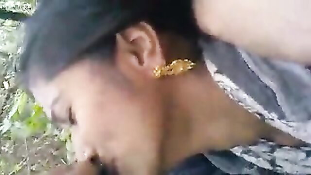 Indian beauty in saree hot neck kissing closeup Mahabaleshwar