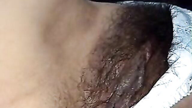 Japanese man hairy chest closeup with white tape, JAV thumbnail