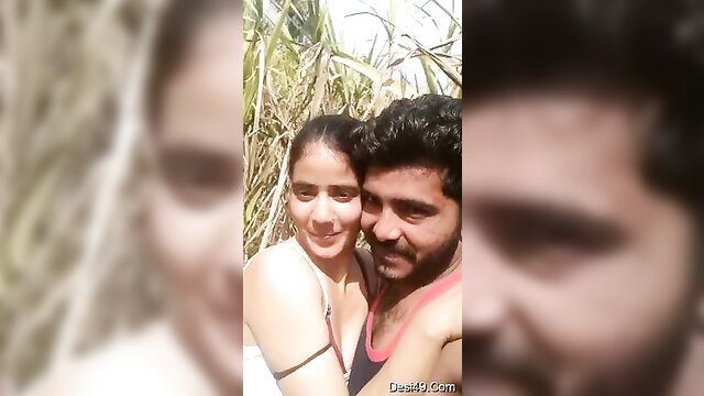 Couple posing for a selfie