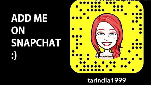 Redhead snapchat girl tarindia1999 smiling with QR code, add me