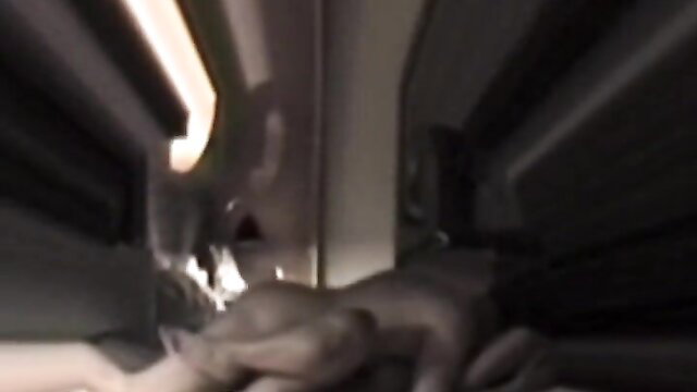 Blurry wife threesome with husband and friend in dim room