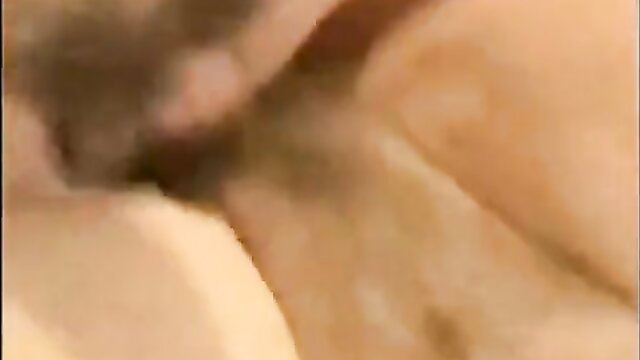 Blurry closeup of passionate couple fucking missionary style