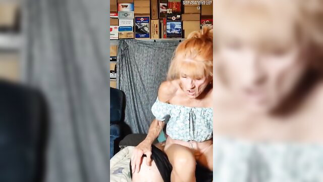 Sally GILF redhead mature reverse cowgirl ride on top #3