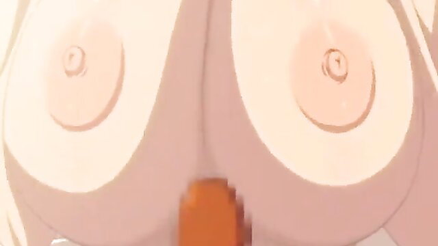 Huge anime tits with milk nipples in JAV oppai closeup