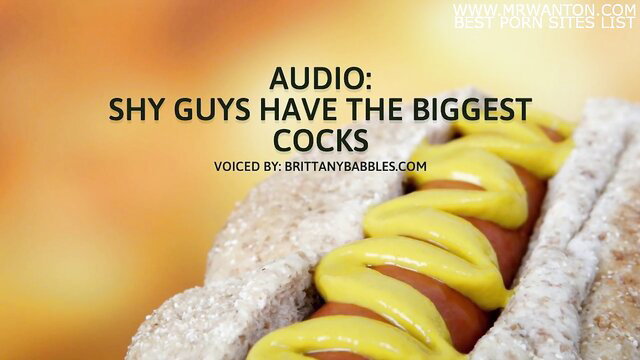 Shy guys have the biggest cocks audio porn thumbnail with hot dog