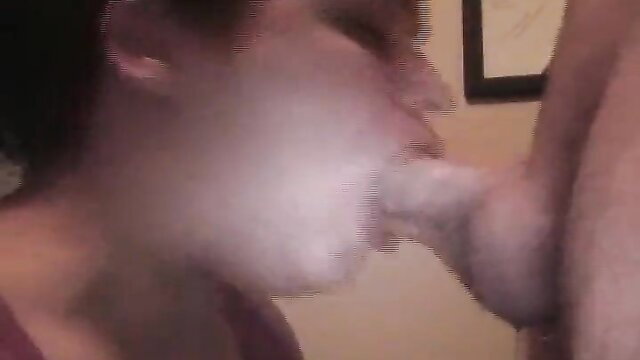 Homemade amateur woman deepthroating huge cock in extreme throatfuck