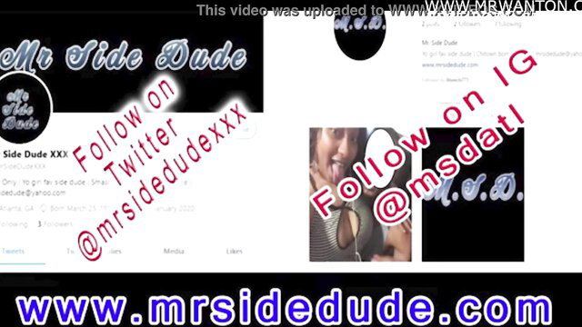 Slim wet ebony pussy closeup by Mr Side Dude