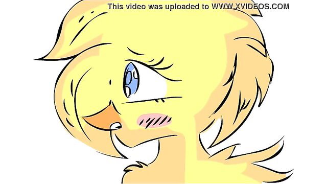 Chica hentai anime duck girl ahegao blush face closeup
