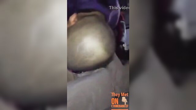 Thick ebony thot's huge round ass exposed cheating on sleeping bf