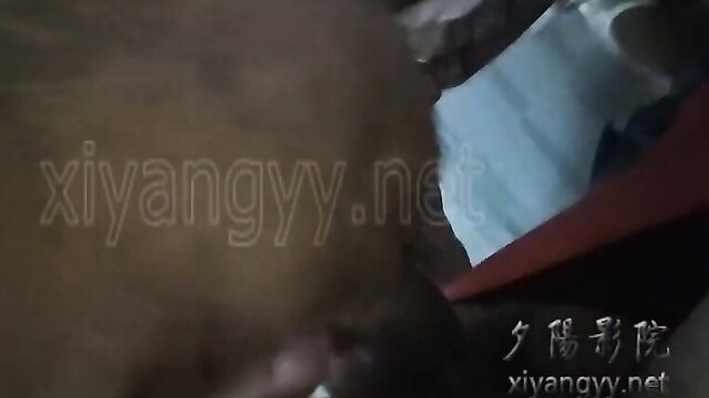 Oldman China in Biffy: elderly Asian man closeup in explicit bathroom scene