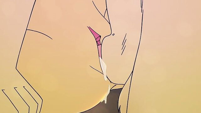 Animated hentai girl closeup pussy creampie drip compilation