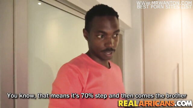 Black guy smirks about 70% step sis taboo before fucking her