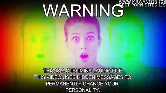 Subliminal slut maker: trippy flashing faces warp girl into permanent slut