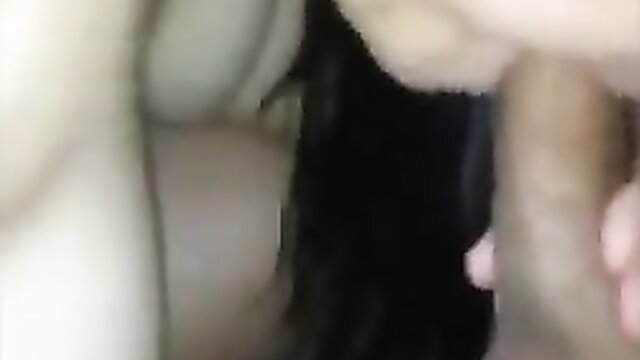 Malay Indon woman sucking cock closeup in amateur blowjob scene