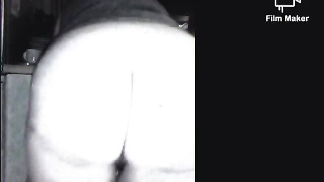 Big white ass bent over kitchen counter in amateur anal tease