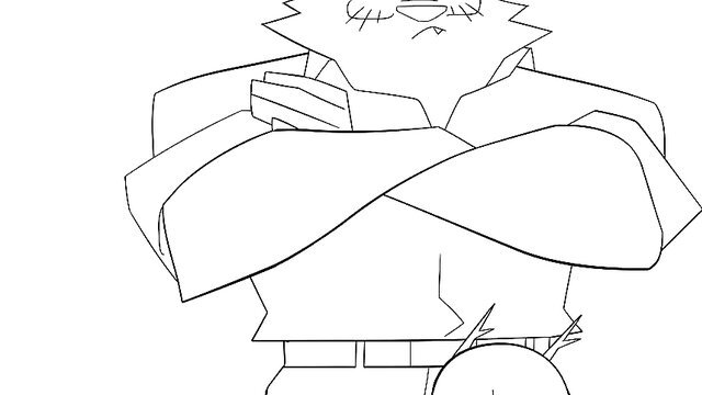 Dee Dee furry deer teen with spiky hair arms crossed pouty face