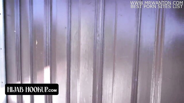 Chloe Amour in Hijab Hookup Arab Slut Pays Rent with Landlord Cock