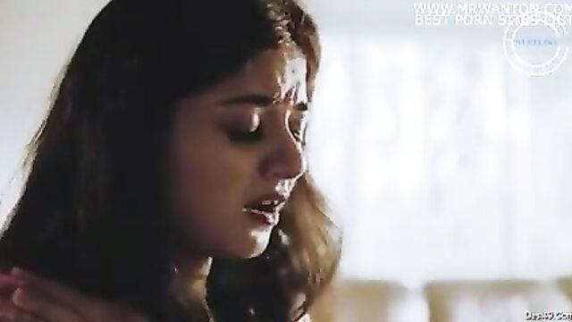 Indian beauty with expressive eyes, parted lips, close-up portrait