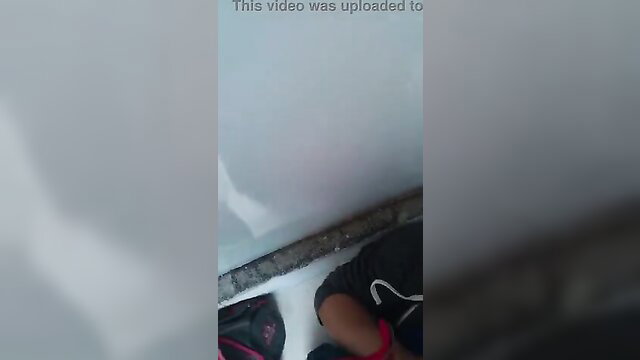 Schoolgirl Latina sucks cock after class on knees amateur POV