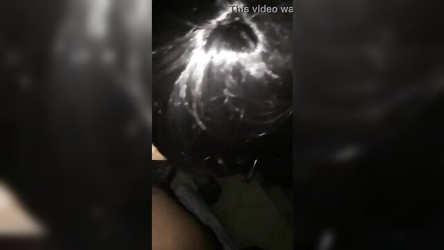 Blurry amateur POV blowjob closeup, girl caught giving head in dim light