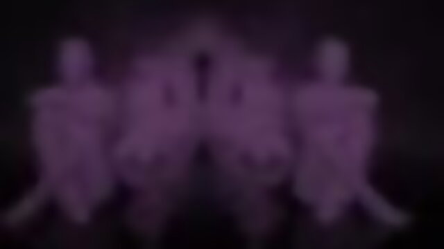 Blurry purple silhouettes of Desi Indian girl in seductive pose