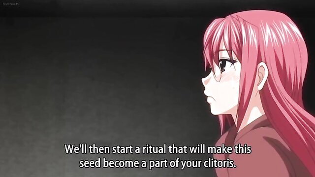 Pink-haired JAV girl in kimono talks about clitoris seed ritual