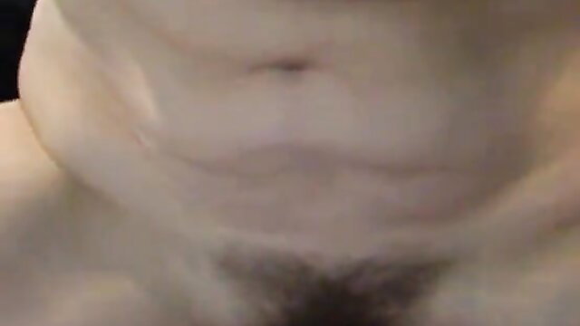 Closeup of man's hairy belly, navel and pubic hair in amateur gay video thumbnail