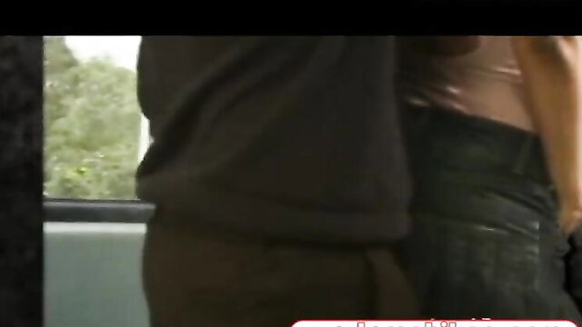 Black stunning tourist in tight top groped by man on bus