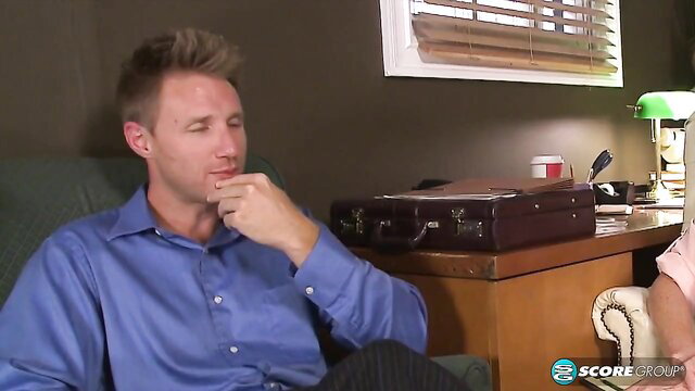 Levi Cash in office foreplay from Cummins Anal Sex