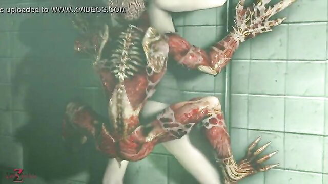 Claire Redfield fucked by Licker monster in Resident Evil Cruel remake