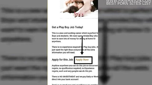 Play boy job ad fake for Desi village bhabhi devar MMS sex thumbnail