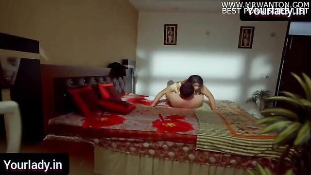 Indian bhabhi fucked hard doggystyle on bed by lover