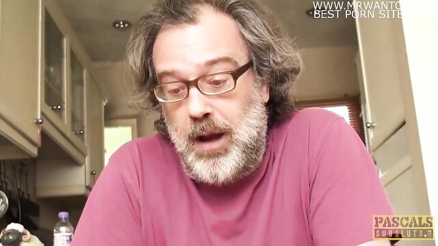 Pascal bearded man in pink shirt from Pascal's Subsluts adult video