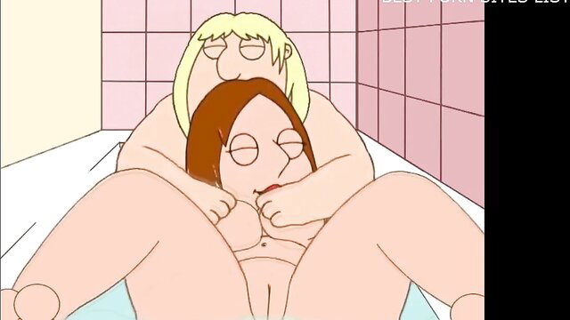 Meg Griffin fucked by Chris in bath tub Family Guy porn parody