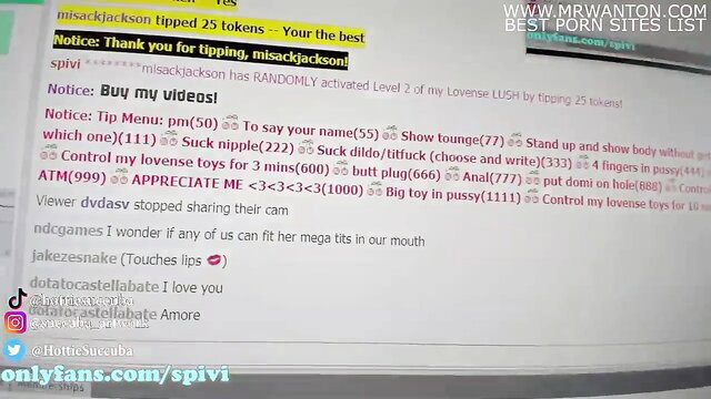Misca Jackson ASMR webcam suck show with big tits tease