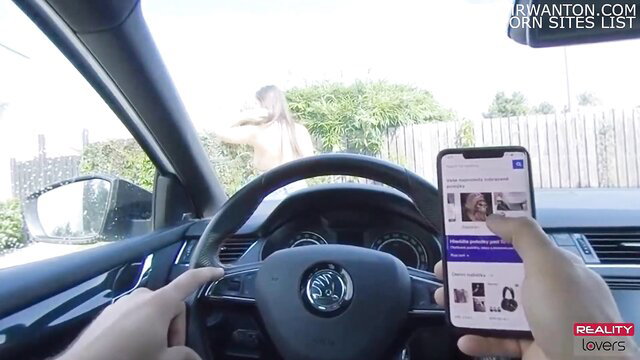 Busty Czech teen Sofia Lee POV car scene Reality Lovers