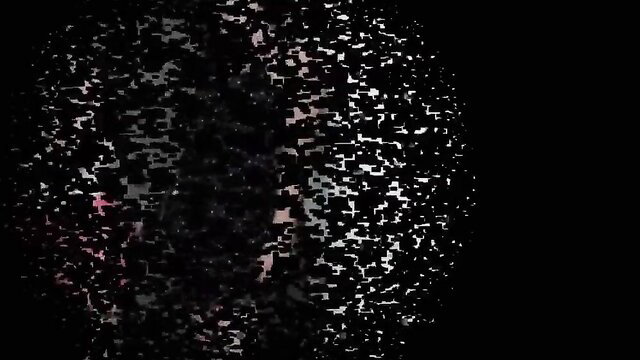 Lesbian femdom domination: girls in pixelated sparkle effect tease