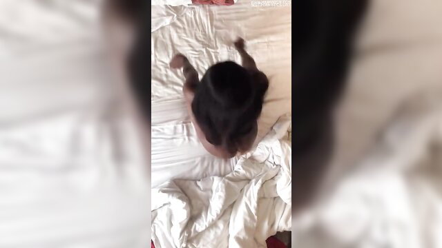 Elena Bon early morning solo masturbation on bed, nude Asian beauty