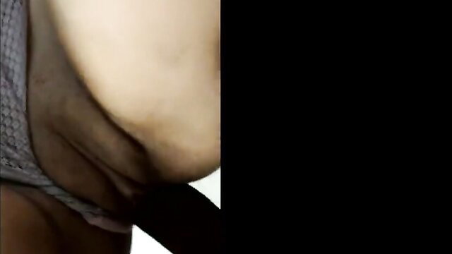 MILF in tight gray lingerie squeezing huge natural tits in amateur casting