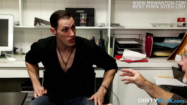 Molly Manson with sneaky old man in office fuck plan scene