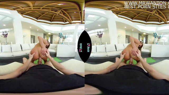 Christiana Cinn rides cock as yoga instructor in VRHush POV